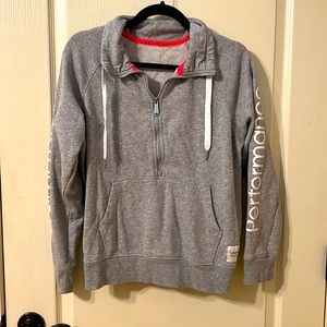 Calvin Klein Gray partial zip up.